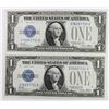 Image 1 : (2) PIECE 1928-A $1.00 SILVER CERTIFICATES