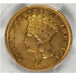 1854 $3.00 GOLD