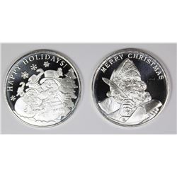 (2) DIFFERENT 2019 CHRISTMAS  ROUNDS