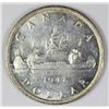Image 1 : 1947 MAPLE LEAF CANADA SILVER DOLLAR