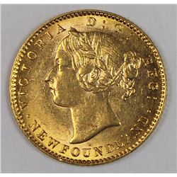 1888 $2.00 NEWFOUNDLAND GOLD