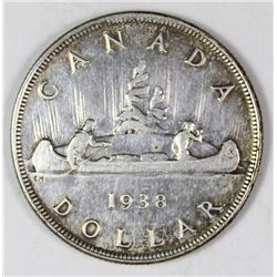 1938 CANADA SILVER DOLLAR