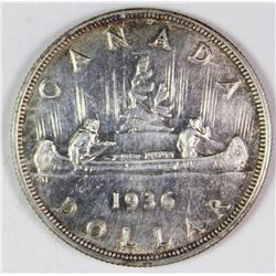 1936 CANADA SILVER DOLLAR