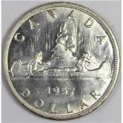 1957 CANADA SILVER DOLLAR