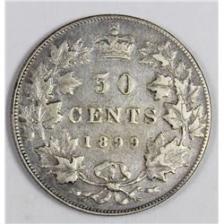 1899 CANADA SILVER HALF DOLLAR