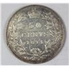 Image 1 : 1871 CANADA SILVER HALF DOLLAR