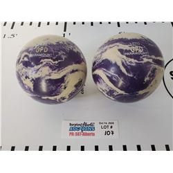 Lot of 2 Epco GPD Paramount 5 pin Bowling Balls