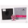 Image 1 : Pink Swarovski crystal heart brooch