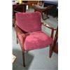 Image 1 : Retro style open arm upholstered parlour chair