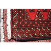 Image 2 : 100% handmade Iranian scatter rug with red background, 18" x 38"