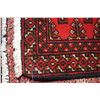 Image 2 : 100% handmade Iranian scatter rug with red background, 18" x 38"