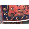 Image 2 : 100% handmade Iranian Karajeh wool carpet runner with multiple medallion, red background and highlig