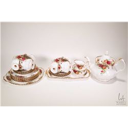 Selection of Royal Albert "Old Country Roses" china including eight teacups and saucers, six sandwic