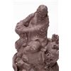 Image 2 : Two Oriental fired clay figures including 9" figure with dragon guardian and 6 1/2" Buddha type
