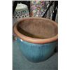 Image 2 : Pair of glazed pottery 15" high planters