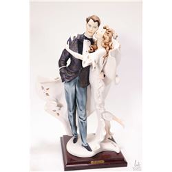 G. Armani "Capodimonte Style" limited edition figurine of a bride and her groom, 14" in height, 113/