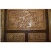 Image 2 : Heavily carved Oriental themed camphor wood chest with tray and brass hardware