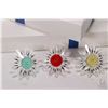 Image 2 : Three boxed Swarovski Collector's Society crystal daisies