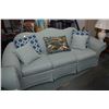 Image 2 : Camel back full sofa and matching loveseat with country gingham upholstery plus a selection co-ordin