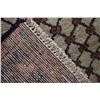 Image 3 : 100% Iranian wool carpet runner with unusual double medallion, soft taupe background, geometric cris
