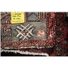 Image 2 : 100% Iranian Zanjan wool area carpet with triple medallion and overall stylized floral and animal de