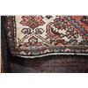 Image 2 : 100% Iranian Hamdan wool carpet runner with center medallion, overall floral, red background and hig