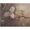 Image 2 : Shadow box framed papertoile owl, signed on front of glass " Tole by Florence '86" overall framed di