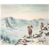 Image 2 : Framed oil on canvas painting labelled on verso "Bighorn Sheep" by artist L. ( Lorraine) Kuehntopp, 