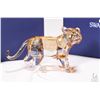 Image 2 : Swarovski Collector's Society coloured crystal lion 3" with original box and packaging