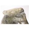 Image 2 : Soapstone carved bear eating a seal, signed by artist Dave Iniq (?) 8" in height