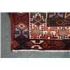 Image 2 : 100% Iranian Saveh wool area carpet with triple medallion, stylized animals, navy background and hig