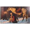 Image 2 : Framed print "Prayer at Valley Forge" by artist Arnold Friberg, overall framed dimensions 23" X 32"