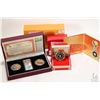 Image 1 : Box coin set including 1998 Lunar Year of the Tiger $15, .925 silver coin with 24 karat gold cameo a