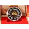 Image 3 : Box coin set including 1998 Lunar Year of the Tiger $15, .925 silver coin with 24 karat gold cameo a