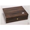 Image 2 : Gent's laminated wood grain jewellery casket with watch storage etc.