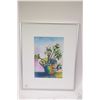 Image 1 : Three paintings by artist G. Kubac including two framed watercolours, a wooded cottage 11" X 17", a 