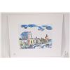 Image 2 : Three paintings by artist G. Kubac including two framed watercolours, a wooded cottage 11" X 17", a 