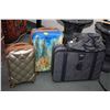 Image 1 : Selection of luggage including three piece demin style Fifth Avenue suitcases plus two hard cases in