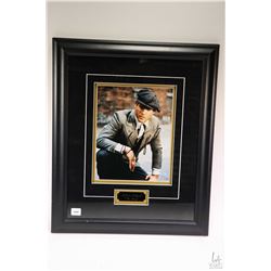 Framed autographed coloured photograph of Robert Redford as he appeared in "The Sting"