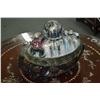 Image 2 : Majolica Buddha figure covered with children figure 14" wide. Note: No Shipping. Local Pickup Only