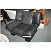 Image 1 : Ultra modern Italian made leather loveseat and matching chair made by Italcomfort, note matches lot 