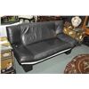 Image 2 : Ultra modern Italian made leather loveseat and matching chair made by Italcomfort, note matches lot 
