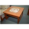 Image 1 : Pair of matching mid century modern teak end tables with tile tops