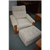 Image 1 : MId century modern loveseat and chair with ottoman