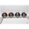 Image 1 : Four loose marquise cut citrine gemstones 8.04ct, 7.95ct, 7.34ct and 7.91ct