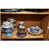 Image 2 : Shelf lot of china collectibles including two Limoges lidded casserole dishes, German porcelain dish