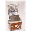 Image 2 : Antique Victorian silver-plate and oak tea caddy, note includes consignor provenance