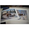 Image 2 : Selection of prints including nine card stock prints " Castle Mountain" and "The Three Sisters", fra