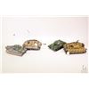 Image 1 : Four 1:48 scale die cast military tanks