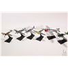 Image 1 : Six die cast 1:72 cast Military model airplanes including two ME-109 Messerschmitts, P-51, FW-190, J